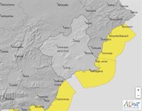 Aemet advierte de temporal en la costa este jueves con vientos de fuerza 7