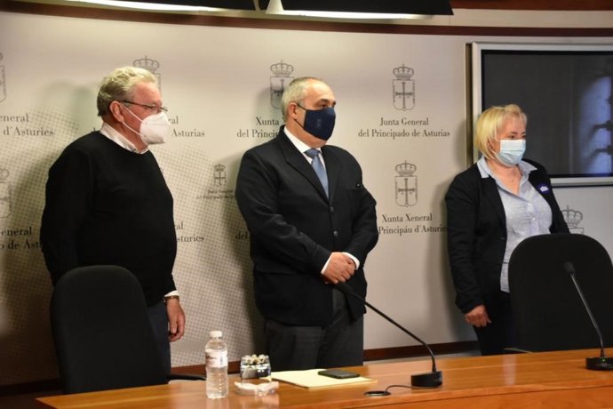 Javier Brea, en el centro