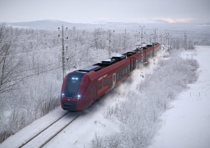 Diseño de los trenes de CAF en Suecia