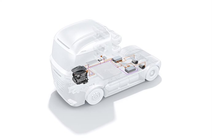 Sistema de pila de combustible de Bosch.