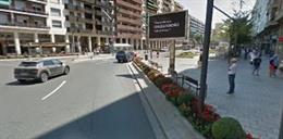 Confluencia de las calles Chile con Gran Va de Logroño, una de las zonas donde se actuará en la campaña de refuerzo de firme.