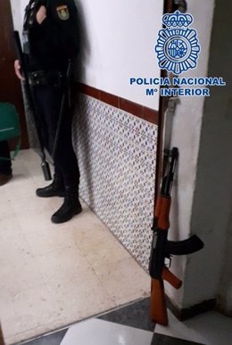 Arma intervenida en la 'Operación Noa'