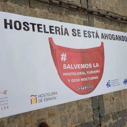 Archivo - Manifestación de hosteleros en Toledo.