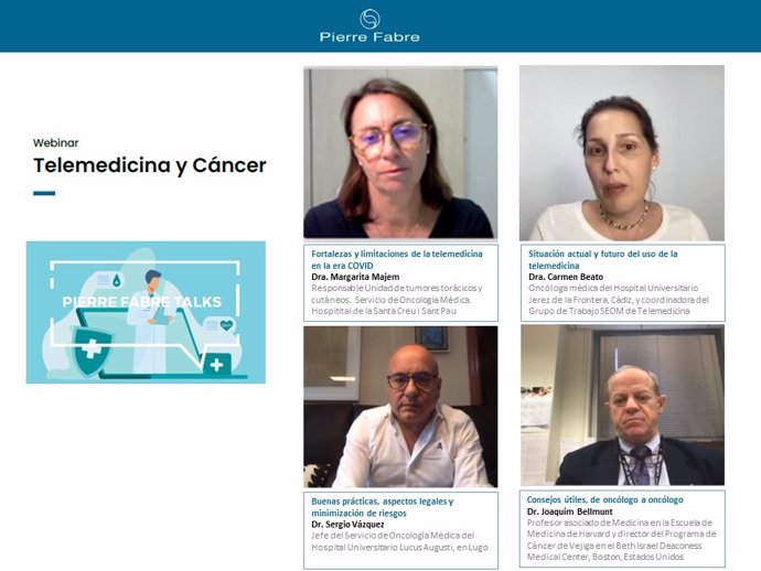 Seminario web para profesionales sanitarios sobre Telemedicina y cáncer