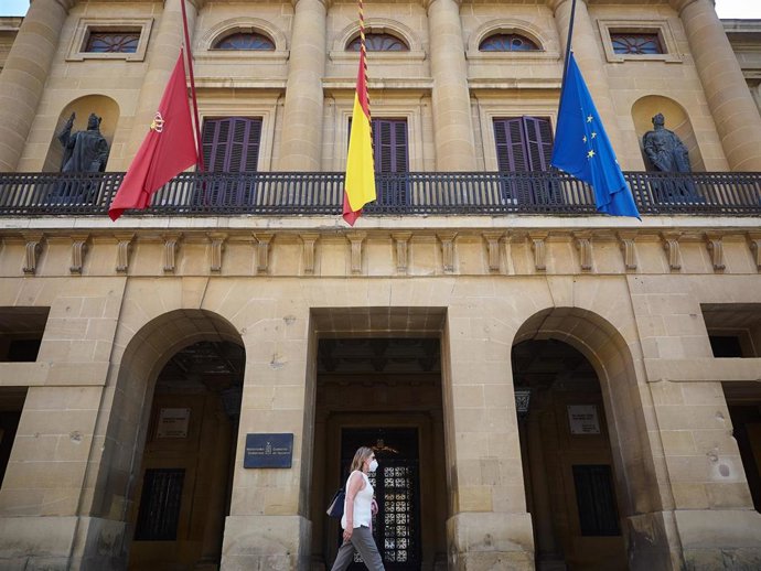 Archivo - Fachada del Palacio de Navarra