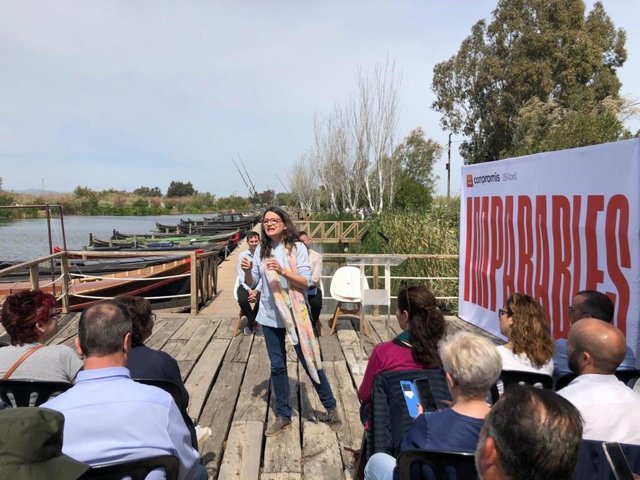 Archivo - Oltra en Puerto de Catarroja