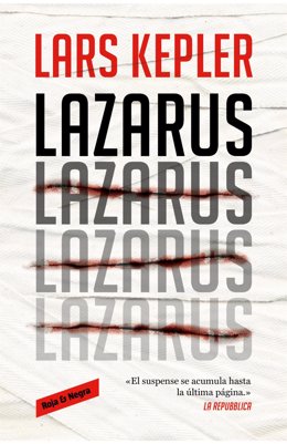 Cubierta de 'Lazarus', de Lars Kepler