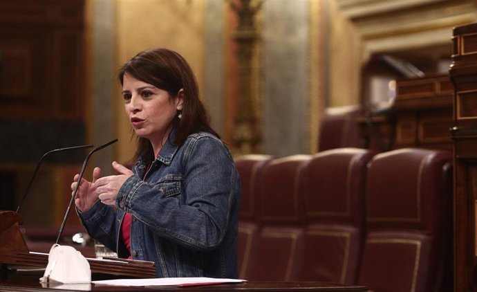 La portavoz del PSOE en el Congreso, Adriana Lastra.