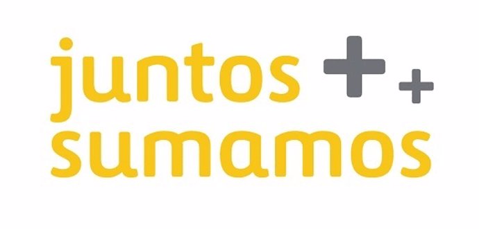Logo del Proyecto de responsabilidad social corporativa de Ferrovial 'Juntos Sumamos'