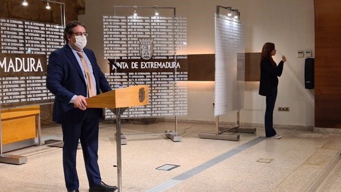 El consejero de Sanidad, José María Vergeles, en rueda de prensa