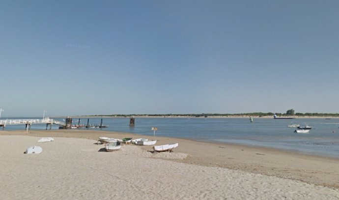 Playa de Bajo Guía en Sanlúcar de Barrameda (Cádiz)