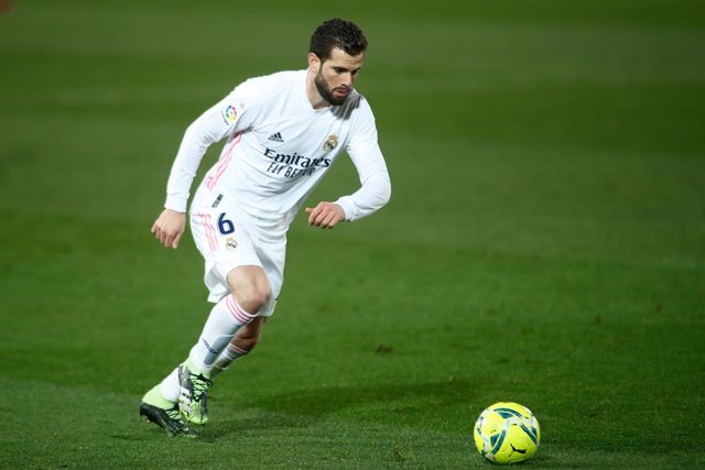 Archivo - Nacho Fernandez of Real Madrid in action during the spanish league, La Liga Santander, football match played between Real Madrid and Getafe CF at Ciudad Deportiva Real Madrid on february 09, 2021, in Valdebebas, Madrid, Spain.