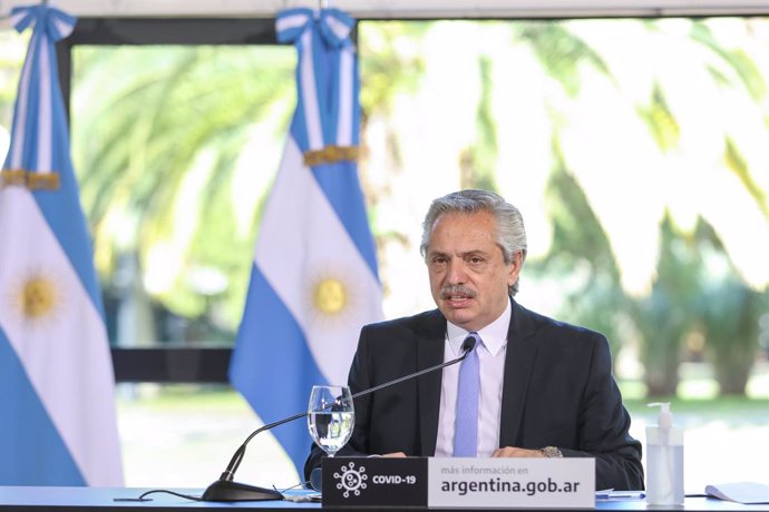 Archivo - El presidente de Argentina, Alberto Fernández