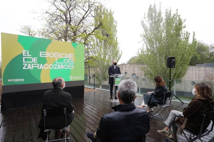 Presentación de el "Bosque de los Zaragozanos" que creará 1.200 hectáreas de nuevos espacios verdes y se plantarán 700.000 árboles