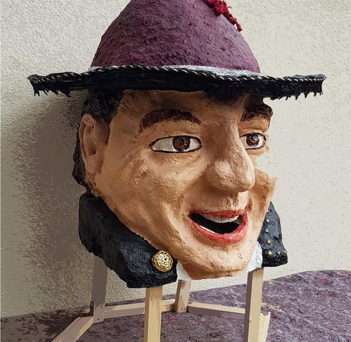 Cabezudo elaborado en el programa de la Diputación de Salamanca