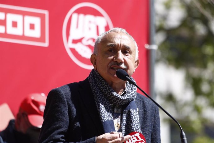 El secretario general de UGT, Pepe Álvarez