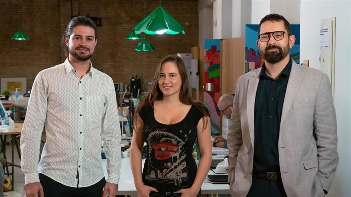 Archivo - El equipo del proyecto de creación musical y audiovisual colaborativa Soundcool