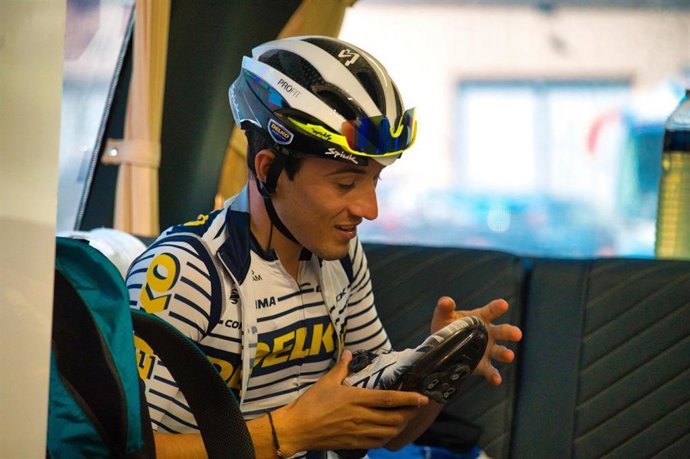 El ciclista español José Manuel Díaz, del Team DELKO francés