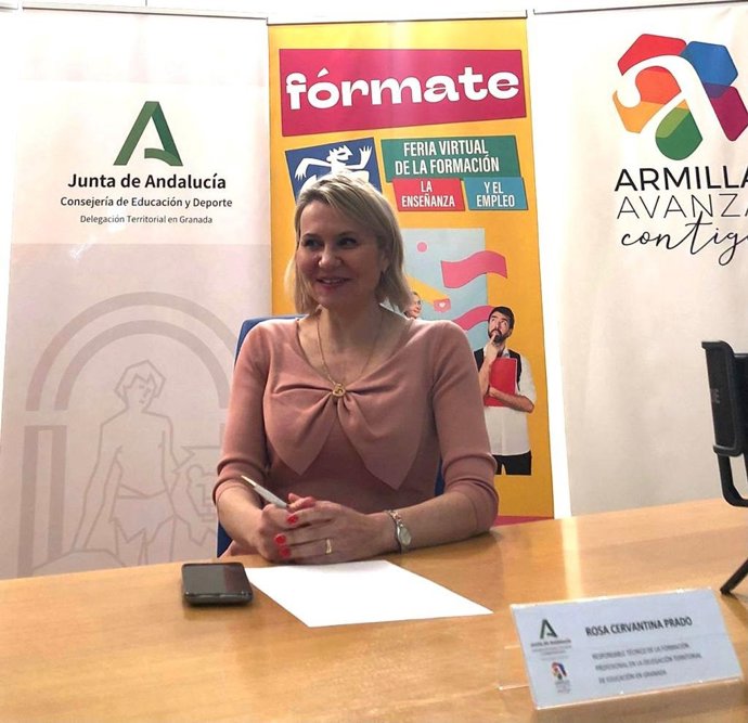 La responsable técnico de la Formación Profesional de la Delegación de Educación de Granada, Rosa Cervantina Prado.