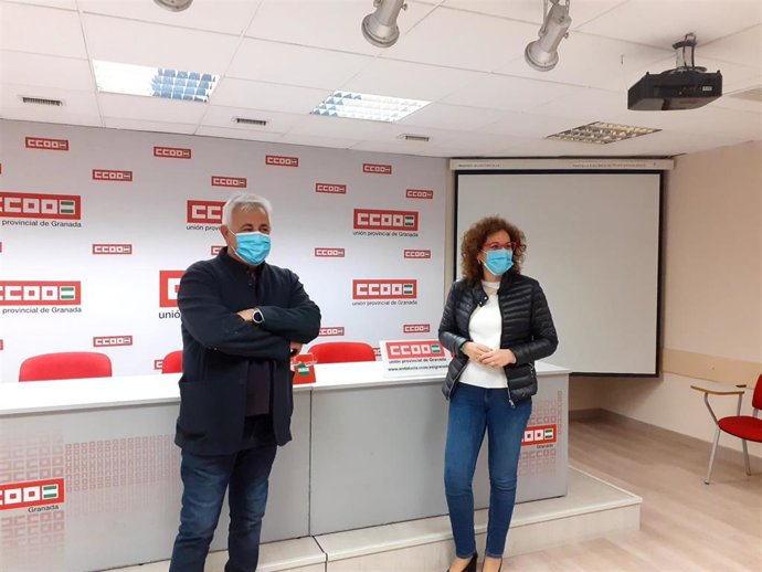 Ricardo Flores y Nuria López, de CCOO