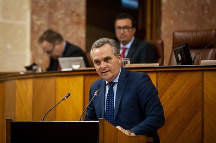 Archivo - El portavoz de Fomento, Infraestructuras y Ordenación del Territorio del Grupo Popular en el Parlamento de Andalucía, Juan Bueno