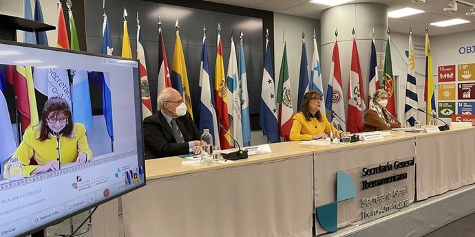 Reunión previa a la XXVII Cumbre Iberoamericana que se celebrará en Andorra el próximo 21 de abril