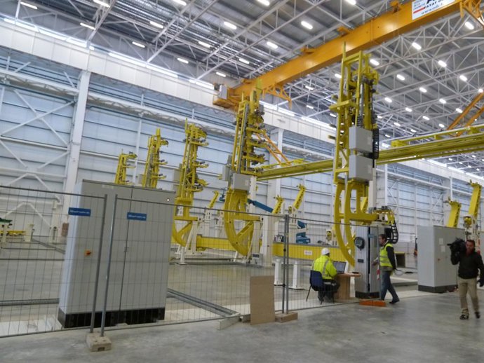 Archivo - Maqunas planta Airbus Illescas