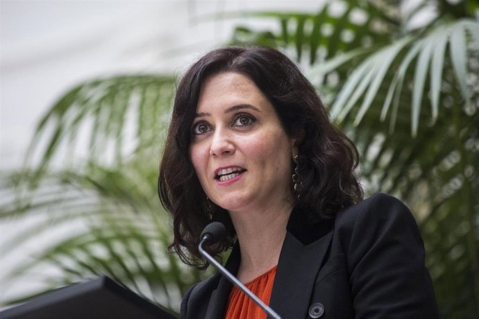 La presidenta de la Comunidad de Madrid, Isabel Díaz Ayuso 