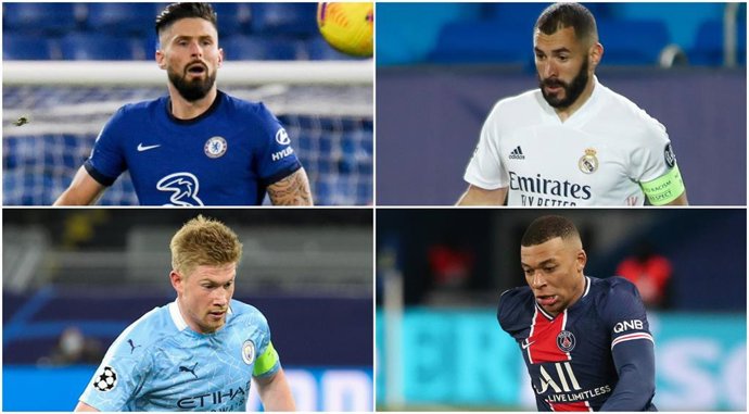 Chelsea, Real Madrid, City y PSG, semifinalistas de la Champions