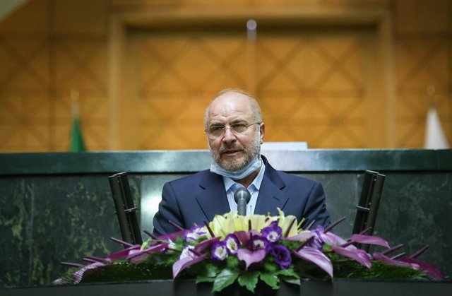 Archivo - El presidente del Parlamento de Irán, Mohamad Baqer Qalibaf