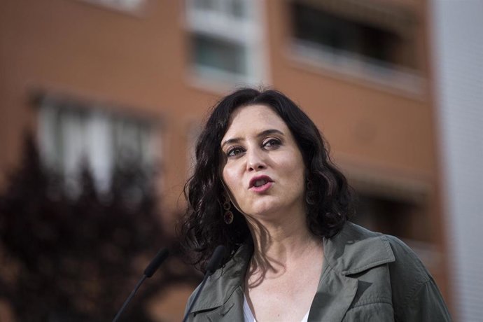 La presidenta de la Comunidad de Madrid y candidata a la reelección, Isabel Díaz Ayuso