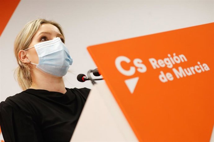 Archivo - RUEDA DE PRENSA DE ANA MARTINEZ VIDAL SOBRE LA MOCION DE CENSURA EN LA SEDE DE CIUDADANOS