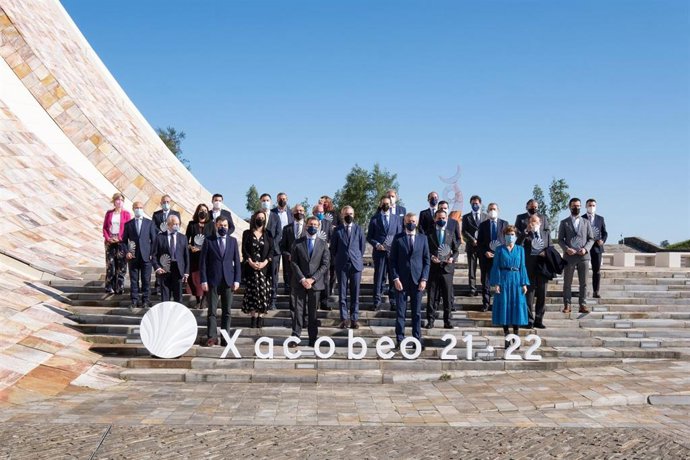 Acto con patrocinadores del Xacobeo en la Cidade da Cultura.