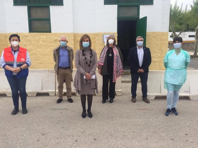 Visita al punto de vacunación de La Carolina