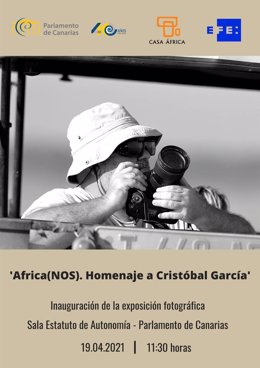 Cartel de la exposición fotográfica Africa(NOS). Homenaje a Cristóbal García