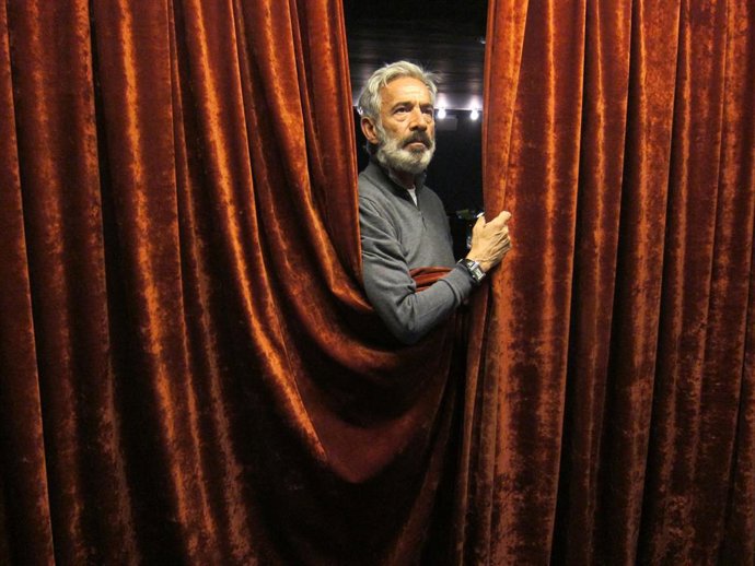 El actor Imanol Arias, en el Teatro Poliorama de Barcelona