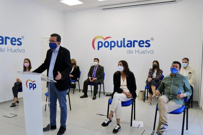 El presidente del PP de Huelva y candidato a la reelección, Manuel Andrés González.