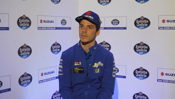 El piloto de MotoGP Joan Mir (Suzuki Ecstar) en el Media Day de Estrella Galicia 0,0 antes del Gran Premio de Portugal 2021