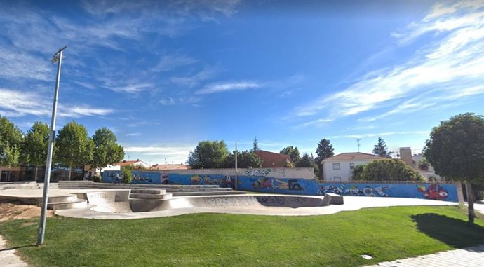 Imagen del skatepark de Marchamalo en Google Street View