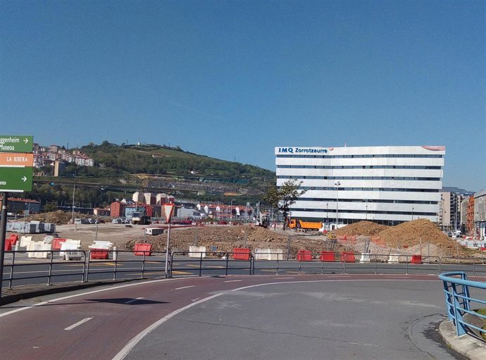 Rotonda del Euskalduna, en Bilbao