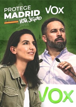 Cartel electoral de Vox para las elecciones autonómicas del 4 de mayo.