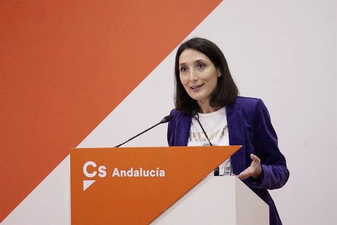 La secretaria de Acción Institucional de Cs Andalucía y portavoz adjunta parlamentaria, Mónica Moreno.
