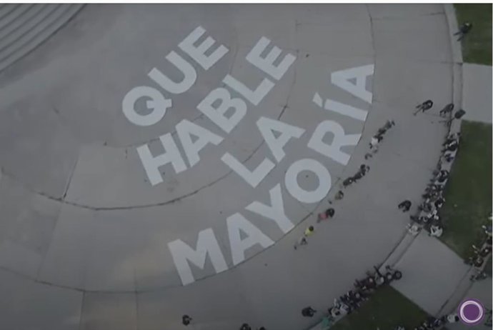 Acto de presentación del lema electoral 'Que hable la mayoría' de Unidas Podemos en las elecciones madrileñas del 4 de mayo