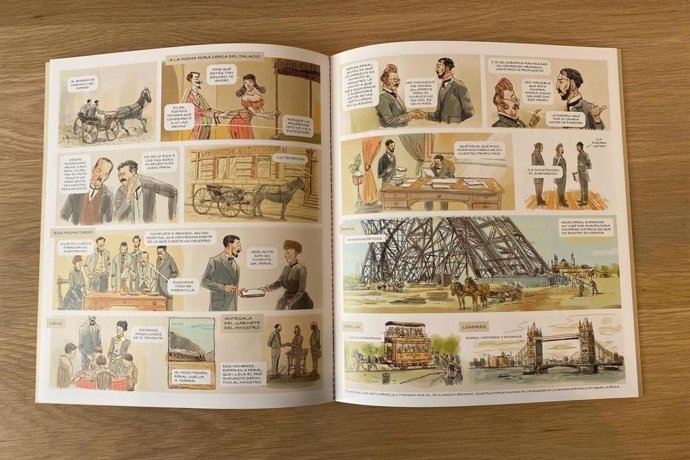 Imagen del Comic sobre Isaac Peral.