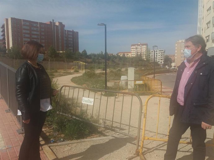 Parque de la calle Italia en Teruel