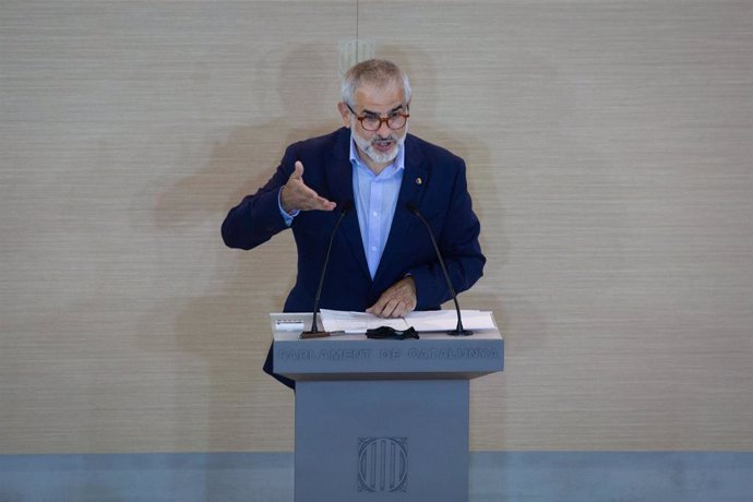 Arxiu - El líder de Cs a Catalunya, Carlos Carrizosa, al Parlament.