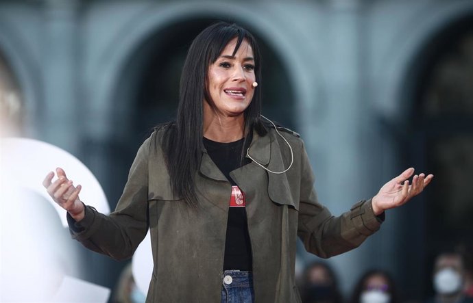La vicealcaldesa de Madrid, Begoña Villacís, durante un acto de Ciudadanos (Cs) de cara a las elecciones madrileñas