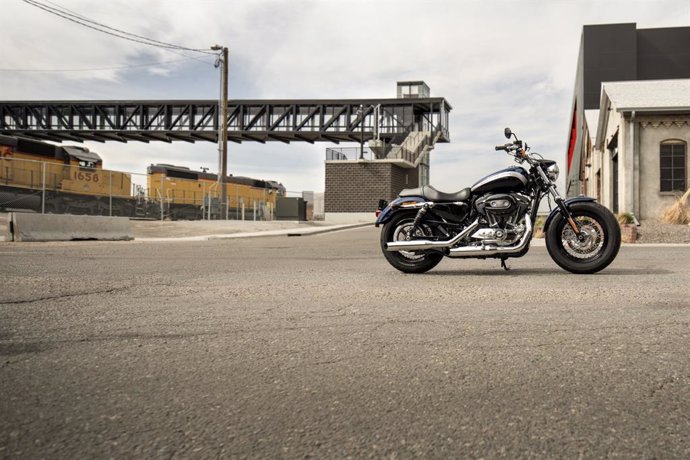 Archivo - Imagen de una moto de Harley-Davidson.