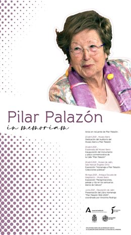 Cartel del homenaje a Pilar Palazón.