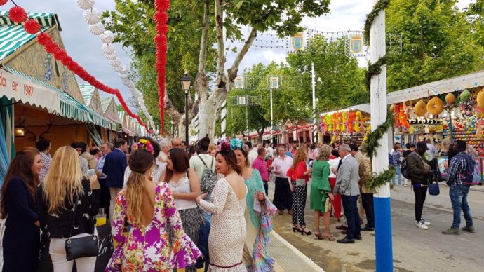 Imagen de archivo de la Feria de Sanlúcar la Mayor (Sevilla)